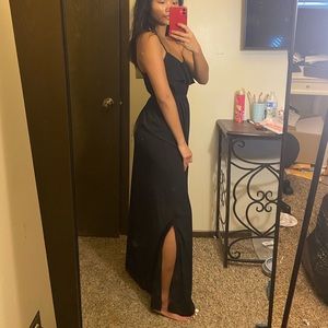 Black maxi dress